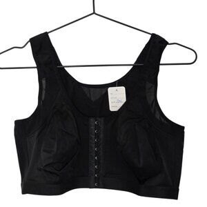 Black Nursing Bra Clasp in Front & on Straps Size 3XL